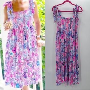 Lilly Pulitzer Rivera Midi Dress Make A Splash Size XL